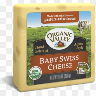 Swiss Cheese - Organic Valley Raw Sharp Cheddar Cheese, HD Png Download
