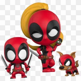 Lady Deadpool, Kidpool & Dogpool Cosbaby Hot Toys Bobble - Cosbaby Deadpool, HD Png Download