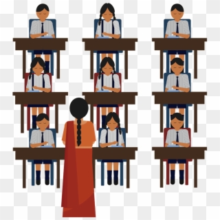 Image Of A Teacher Teaching A Bunch Of Student At The, HD Png Download