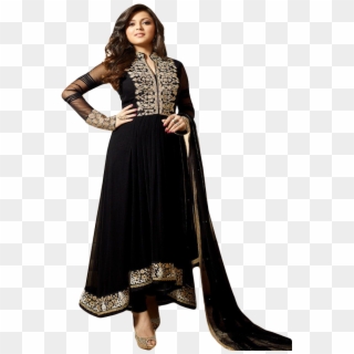 1515 - Drashti Dhami Black Dress, HD Png Download