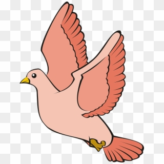 Bird, Pigeon, Flight, Sky, Red, Adobe, Adobe Photoshop - Burung Merpati Cartoon, HD Png Download