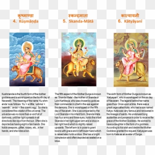 The Nine Forms Of Goddess Durga - Poster, HD Png Download