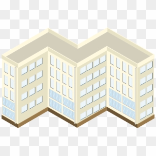 5d White High Rise Building Scene Ai Vector 2 Png And - Architecture, Transparent Png