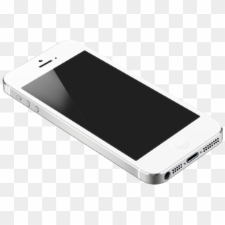 Iphone5 White Tilt - Mobile Png On Table, Transparent Png