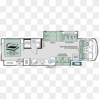 2019 Challenger 35mq Floor Plan - Thor Challenger 35 Mq, HD Png Download