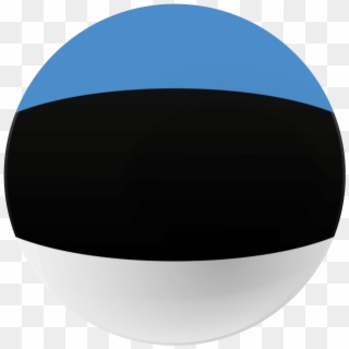 Estonia Flag Png Transparent Icon - Sphere, Png Download