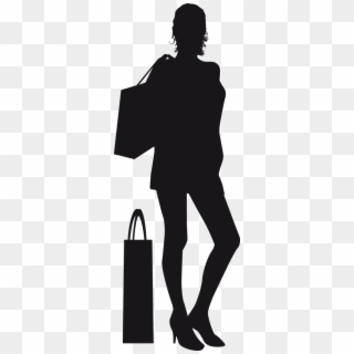 Shopping Silhouette Png - Silhouette Femmes Png, Transparent Png