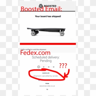 Canceled By Boosted - Skateboarding, HD Png Download