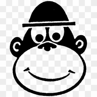 Cheeky Monkey Face Rubber Stamp - Cartoon, HD Png Download