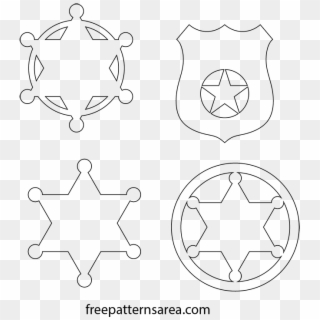 Svg Stock Sheriff Badges Template Tier Brianhenry Co - Drawing, HD Png Download