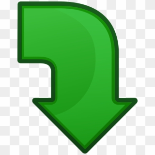 Arrow Down Pointing Go Guidance Png Image - Green Arrow Pointing Down, Transparent Png