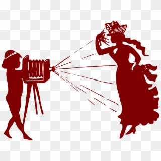 Photographer Boy Lady Silhouette Png Image - Photographer Silhouette Old, Transparent Png