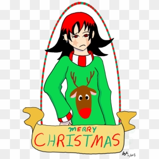 An Ugly Christmas Sweater For Molly By Redvioletpanda - Cartoon, HD Png Download