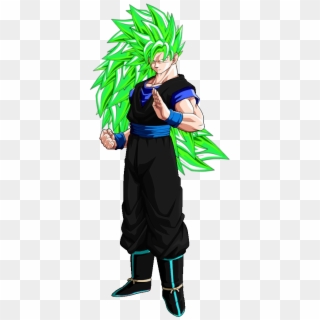 Zeq2 - Goku Super Saiyan Green Hair, HD Png Download