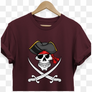 Pirate Skull Tee Shirt For Men Women Boys Girls Kids, - T-shirt, HD Png Download