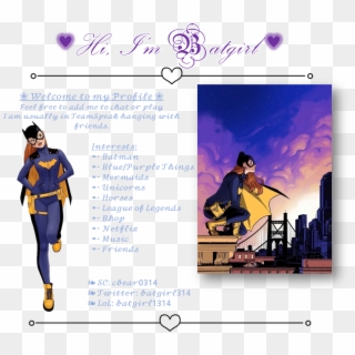 About Me - Batgirl Son Of Penguin, HD Png Download
