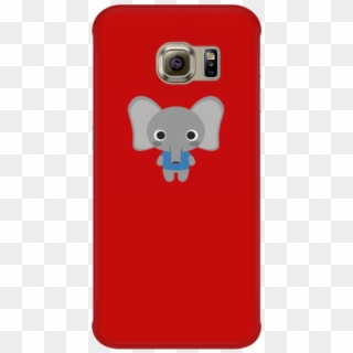 Red Cute Baby Elephant Phone Case - Cartoon, HD Png Download