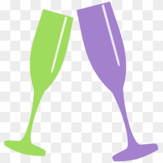 Champagne Clipart Purple Champagnesvg - Champagne Glasses Icon Png, Transparent Png