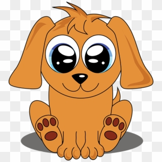Puppy Cute Adorable Digital Cartoon Dog Animal - Adorable Cute Cartoon Puppies, HD Png Download