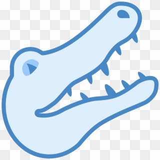 A Drawing Of A Alligator Head, HD Png Download