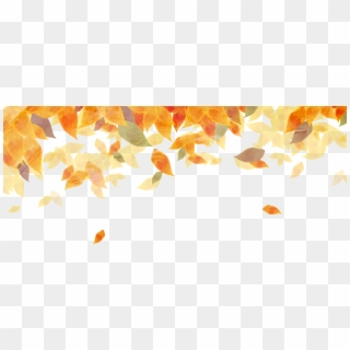 Golden Autumn Autumn Leaf Color Watercolor Painting - Watercolor Autumn Leaves Background, HD Png Download