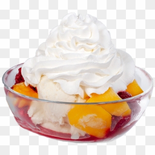 Raspberry Mango Sundae - Vanilla Ice Cream, HD Png Download