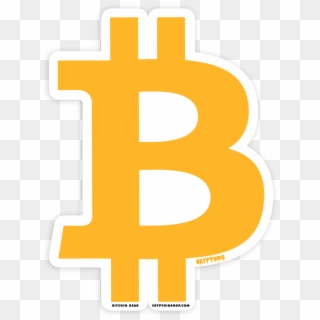 Bitcoin Btc Die-cut Sticker , Png Download - Cross, Transparent Png