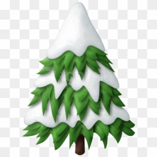 Free Png Green Snowy Christmas Tree Png - Snowy Christmas Tree Png, Transparent Png