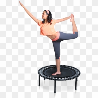 A Woman On A Bellicon® Mini Trampoline Training Her, HD Png Download