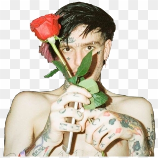 Lilpeep Sticker - Lil Peep With Roses, HD Png Download