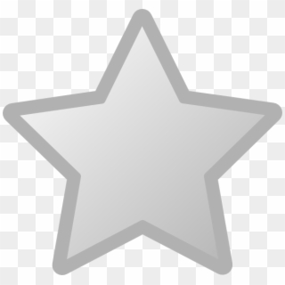 Grey And White Star Clipart - Grey And Yellow Star, HD Png Download