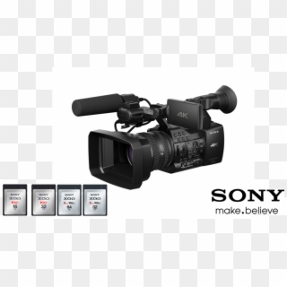 Camcorder Uses Sony's Xavc Recording Format And Xqd - Sony Pxw Z100, HD Png Download