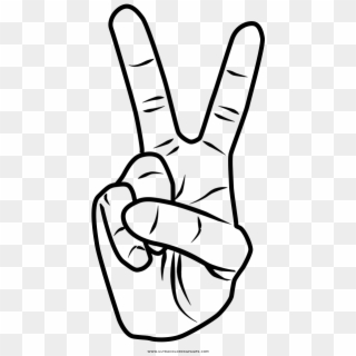Peace Coloring Page - Peace Sign Stickers, HD Png Download