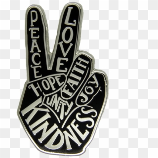 Peace Hand Pin - Peace Symbols, HD Png Download