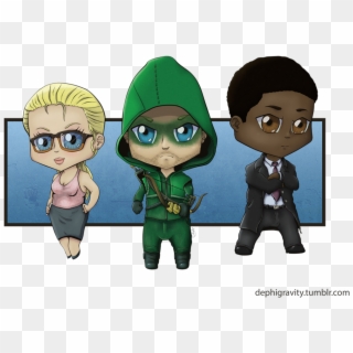 Team By Dephigravity - Green Arrow Chibi, HD Png Download