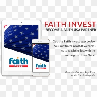 Faith Usa Invest App Button Red, HD Png Download