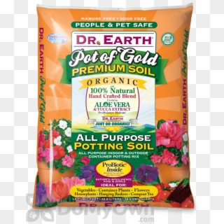 Dr Earth Pot Of Gold All Purpose Organic Potting Soil - Organic Potting Mix, HD Png Download
