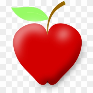 Heart-shaped Apple - Apple Shaped Like A Heart, HD Png Download