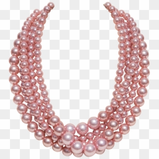 Pink Pearl Necklace Png Freeuse, Transparent Png