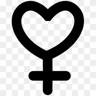 Female Gender Symbol Variant With Heart Shape Comments - Feminists Women In Stem, HD Png Download