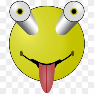 Free Bug Eyed And Tounge - Bug Face Clipart, HD Png Download