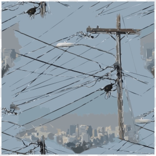 This Free Icons Png Design Of Power Lines City Skyline, Transparent Png