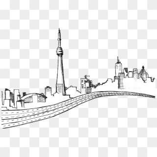 Picture Freeuse City Skyline Drawing At Getdrawings - Toronto Skyline Drawing Png, Transparent Png