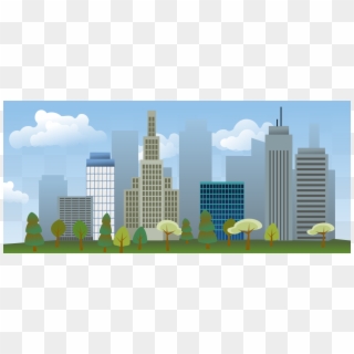 City Skyline - City Clipart, HD Png Download