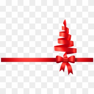 Christmas Ribbon Tree Png - Christmas Tree Ribbon Png, Transparent Png