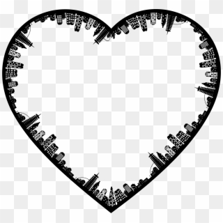 This Free Icons Png Design Of City Skyline Ii Heart, Transparent Png