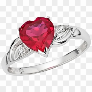 Ring Png With Heart Three Png Image With Transparent - Heart Diamond Ring Png, Png Download