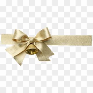 Gold Christmas Ribbon Png - Christmas Ribbon Gold Png, Transparent Png