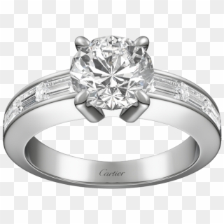 N4185200 0 Cartier Engagement Rings Rings 1,000×1,000 - Semi Mounted Engagement Ring, HD Png Download