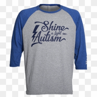 Shine A Light On Autism Baseball Tee - Long-sleeved T-shirt, HD Png Download